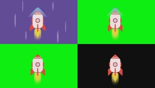 飞行火箭动画。高清在线视频素材下载