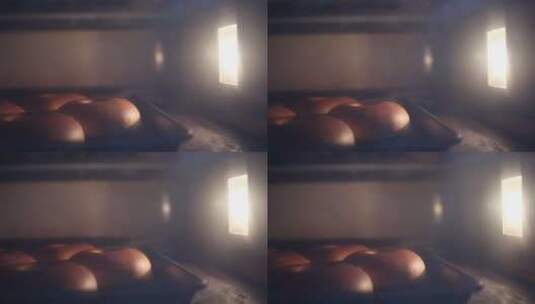 烘培-烤箱红豆包2高清在线视频素材下载