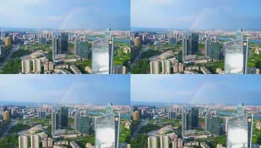 惠州惠城江北CDB彩虹大景2高清在线视频素材下载