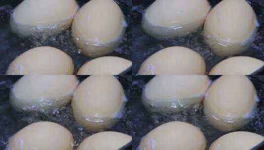 水里煮鸡蛋高清在线视频素材下载
