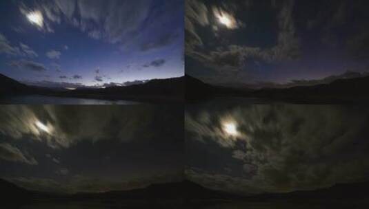 海上白天至黑夜云流超清视频素材高清在线视频素材下载