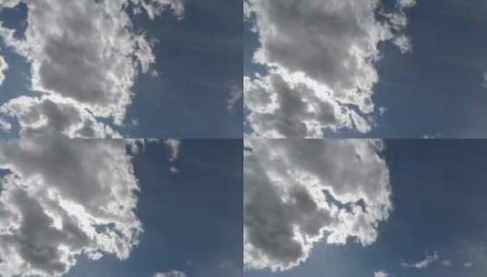 延时拍摄多云的天空高清在线视频素材下载