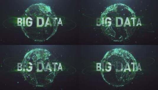 数字网络地球的大数据高清在线视频素材下载