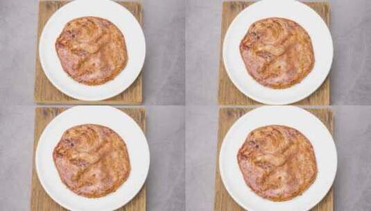 西餐烤肉牛排4k平移镜头高清在线视频素材下载