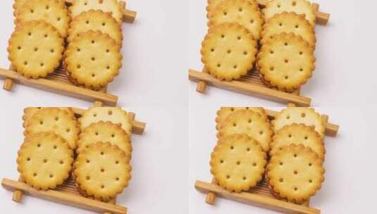 休闲食品麦芽糖小饼干4k视频高清在线视频素材下载