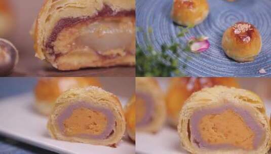 【镜头合集】芋圆年糕芝士甜品甜点高清在线视频素材下载