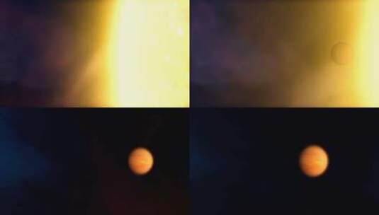 太阳系行星轨迹高清在线视频素材下载