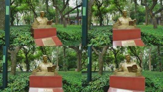 爱国主义教育基地苏宁雕塑高清在线视频素材下载