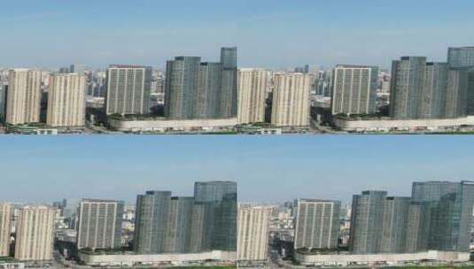 城市航拍湖南长沙华远国际商务大楼竖屏高清在线视频素材下载