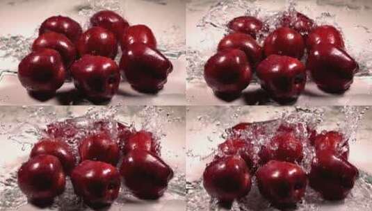 水洗苹果高清在线视频素材下载