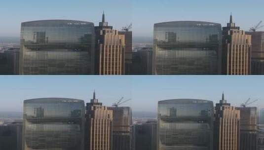 广州珠江城大厦航拍高清在线视频素材下载