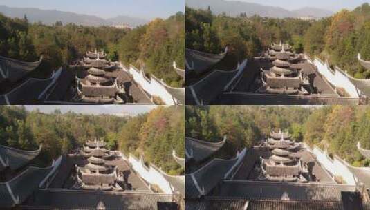 仿古建筑 湖北恩施景区土司城高清在线视频素材下载