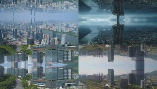 镜像广州城市高清在线视频素材下载