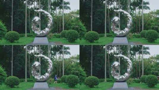 【正版素材】洪湖公园雕像C0602高清在线视频素材下载