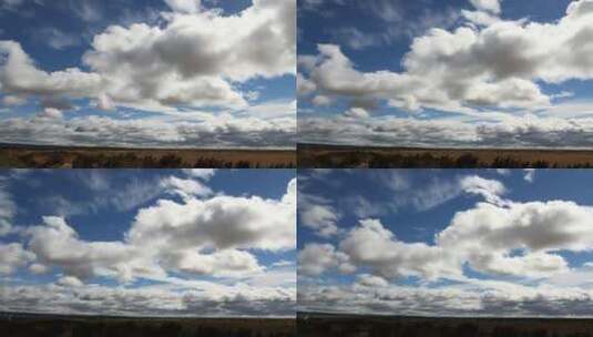 大草原的云景延时高清在线视频素材下载