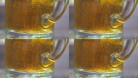 一杯啤酒扎啤饮料水高清在线视频素材下载