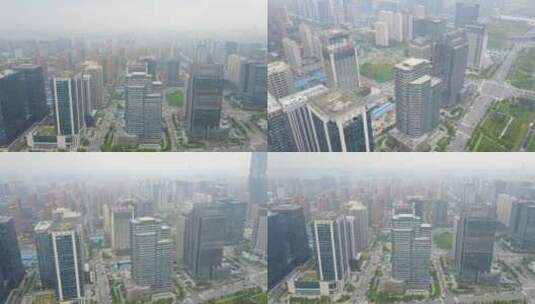 航拍郑州城市高清在线视频素材下载