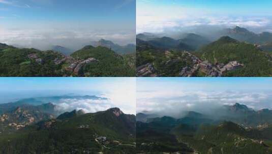 4K泰山山景云海山脉高清在线视频素材下载