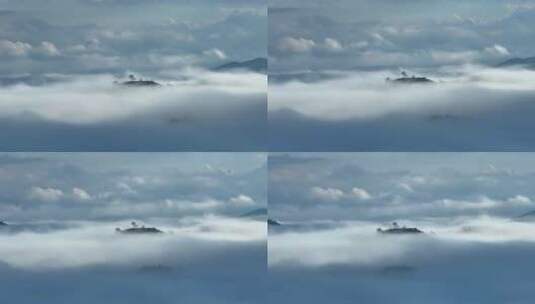 云雾中的茶山高清在线视频素材下载