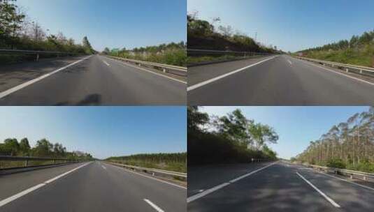 汽车行驶在高速公路第一视角高清在线视频素材下载