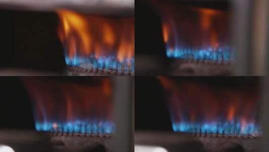 煤气炉火苗高清在线视频素材下载