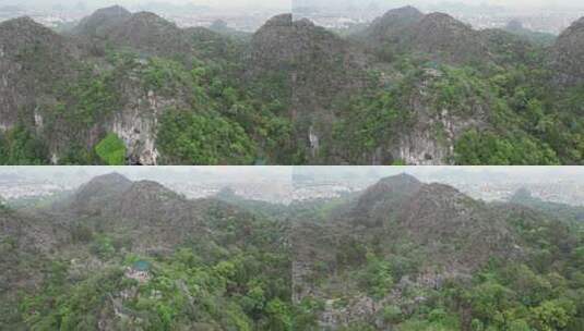 广西桂林山水风光七星景区4A景区航拍高清在线视频素材下载