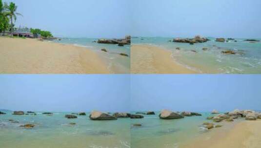 海南三亚天涯海角海滩海滨公园高清在线视频素材下载