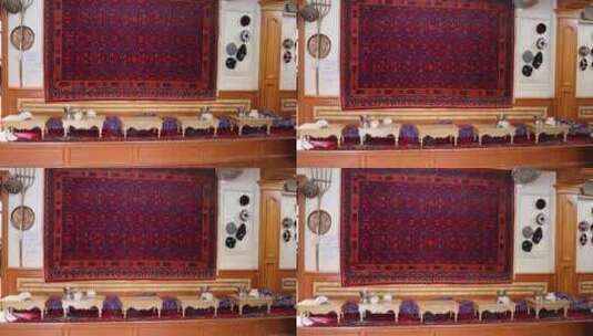 新疆喀什古城百年老茶馆高清在线视频素材下载