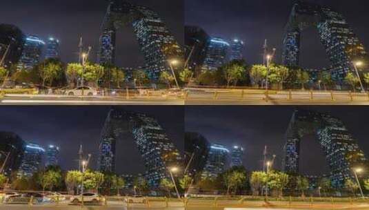北京城市夜景高清在线视频素材下载