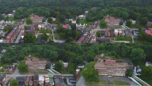 肯塔基州梅斯维尔的海伍德医院。闹鬼的医院高清在线视频素材下载