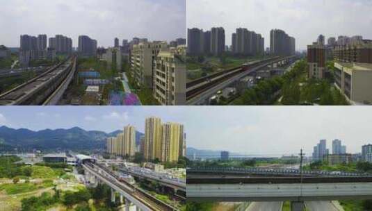 城市地铁 公共交通 地铁1号线 重庆地铁高清在线视频素材下载