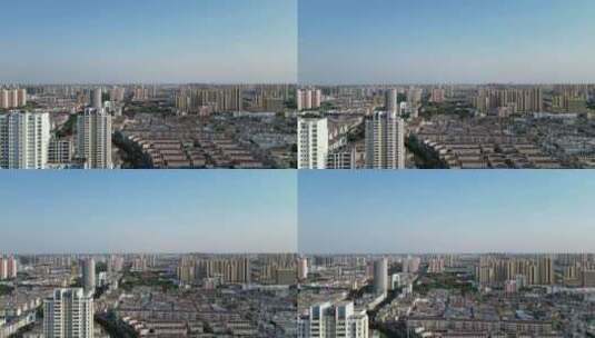 航拍安徽宿州大景宿州城市建设高清在线视频素材下载