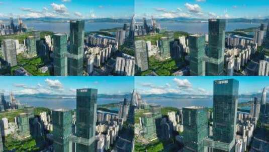 4K航拍深圳南山科技园6高清在线视频素材下载