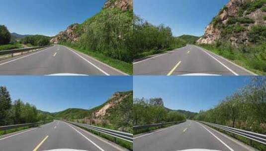 【4k】开车沿途风景第一视角高清在线视频素材下载