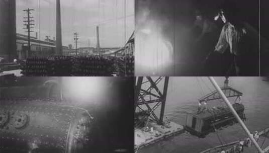 上世纪初 20年代 30年代 中国 第一家火车厂高清在线视频素材下载