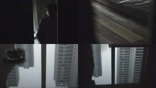 男人焦虑行走思考孤独症患者生活压力大高清在线视频素材下载