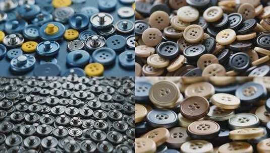 一堆按钮旋转纽扣高清在线视频素材下载