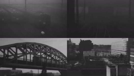 上世纪 40-70年代 轻轨线路高清在线视频素材下载