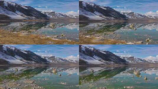 湖面美丽的倒影高清在线视频素材下载