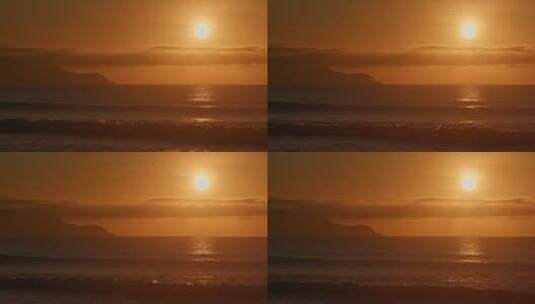 海岸线上的日出高清在线视频素材下载