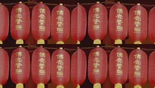 上海龙华寺寺庙新年烧香拜佛4K高清在线视频素材下载