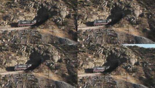 火车驶入隧道高清在线视频素材下载