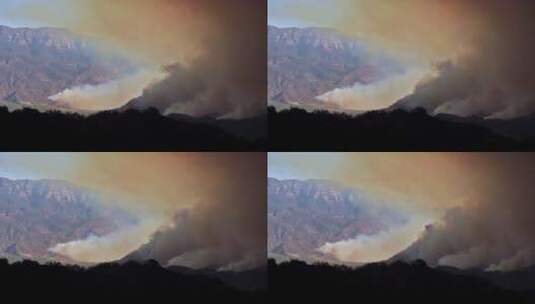 文图拉县燃烧的山火高清在线视频素材下载