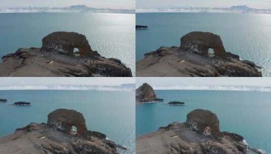 纳木错峡湾的圣象天门高清在线视频素材下载