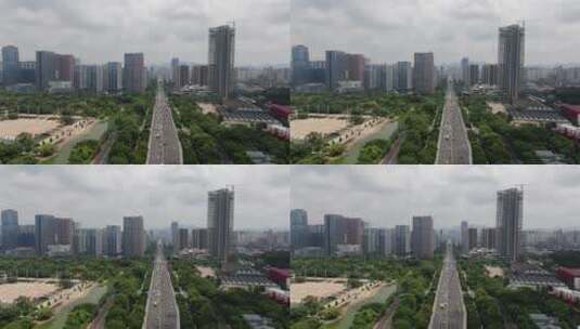 航拍柳州，柳州城市建设高清在线视频素材下载