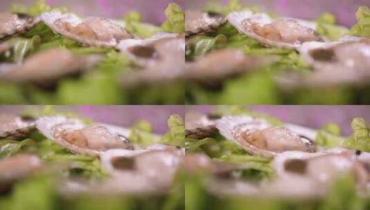 花蛤蛤蜊小海鲜花甲高清在线视频素材下载