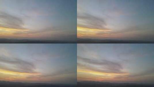 天空晚霞彩霞云彩空境镜头高清在线视频素材下载