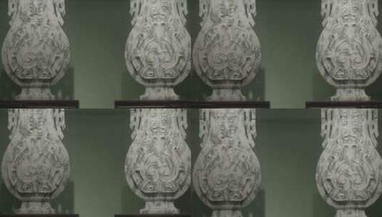 玉文化博物馆玉雕作品LOG高清在线视频素材下载