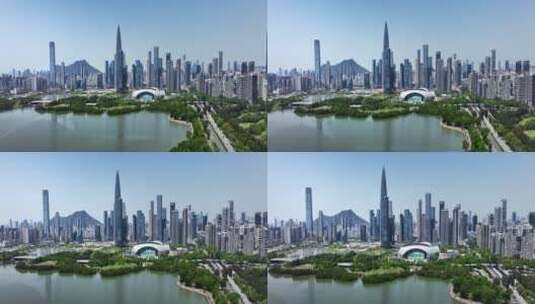深圳高画质宽屏大全景航拍高清在线视频素材下载