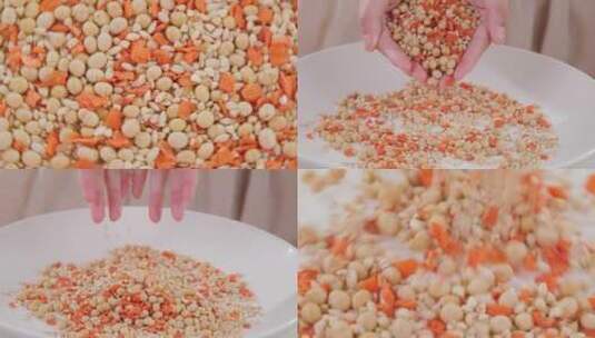 萝卜荞麦食材高清在线视频素材下载